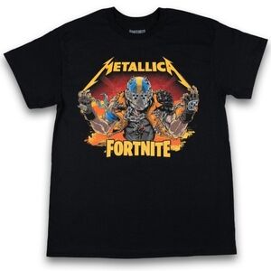 Metallica x Fortnite Black Graphic T-Shirt XL